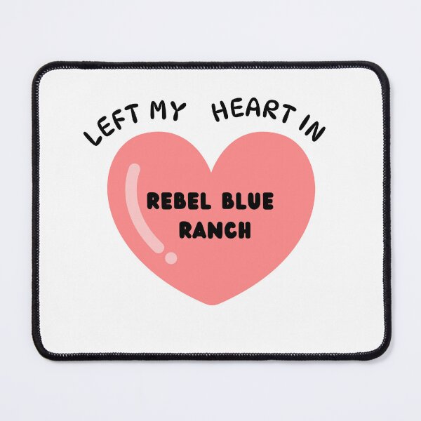 Item preview, Left My Heart In Rebel Blue Ranch Sticker designed and sold by SwiiDesigns.