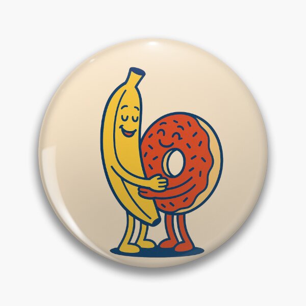 Item preview, Just Chillin' Series: Banana and Donut (Love at First Sight) designed and sold by lapart.