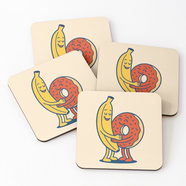 Item preview, Just Chillin' Series: Banana and Donut (Love at First Sight) designed and sold by lapart.
