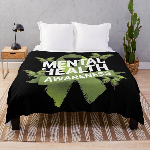 Item preview, Mental Health Awareness Butterfly Green Ribbon designed and sold by ZAIKY DREAMS.