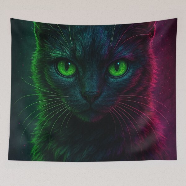 Item preview, Neon Gaze Cat designed and sold by Vitalka-uk.