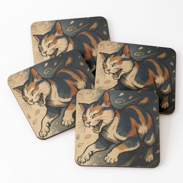 Item preview, Ukiyo-E Feline: A Journey Through Traditional Japanese Cat Art designed and sold by DiShepherd.