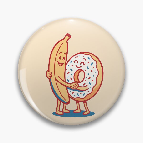 Item preview, Just Chillin' Series: Banana and Donut (Love at First Sight) Version #2 designed and sold by lapart.