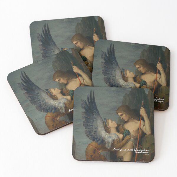 Item preview, Oedipus and the Sphinx, 1864 by Gustave Moreau . The Met . Artsy journal . Art stickers . Art mugs . Art tote bags . Art gifts . Art inspired products designed and sold by WeareSublime.