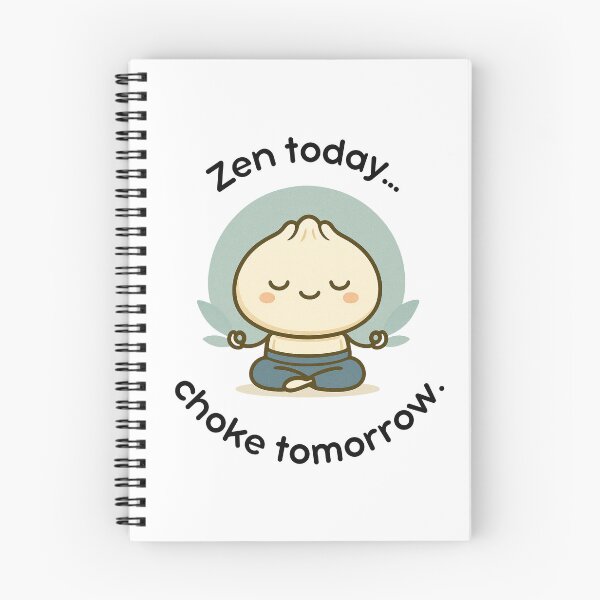 Item preview, Zen Today, Choke Tomorrow, Funny Kawaii Jiu Jitsu Dumpling Design for Martial Artists designed and sold by Polishthestone.