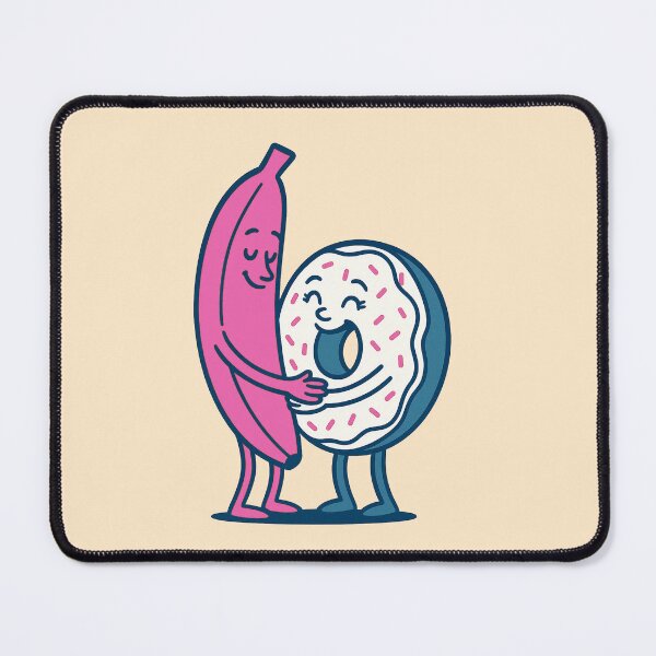 Item preview, Just Chillin' Series: Banana and Donut (Love at First Sight) Version #3A (Pink, Blue and White) designed and sold by lapart.