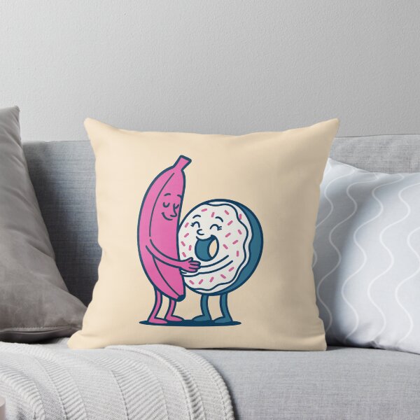 Item preview, Just Chillin' Series: Banana and Donut (Love at First Sight) Version #3A (Pink, Blue and White) designed and sold by lapart.