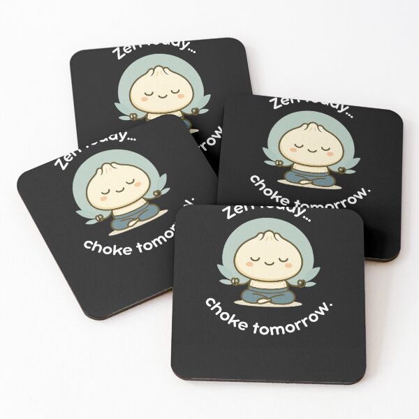 Item preview, Zen Today, Choke Tomorrow, Funny Kawaii Jiu Jitsu Dumpling Design for Martial Artists designed and sold by Polishthestone.