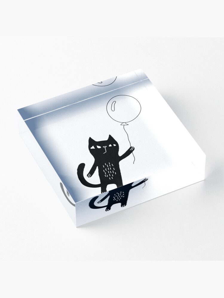 Alternate view of Flying Cat Acrylic Block