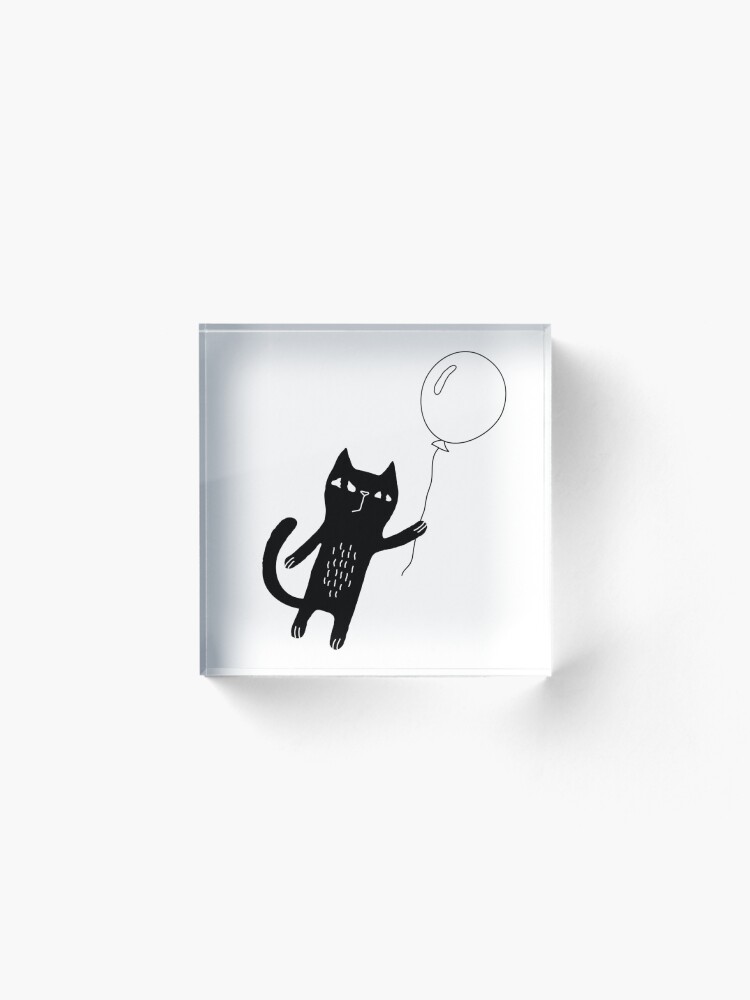 Alternate view of Flying Cat Acrylic Block