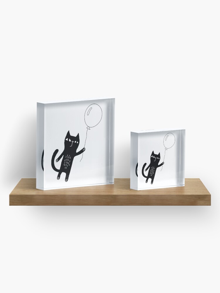 Alternate view of Flying Cat Acrylic Block