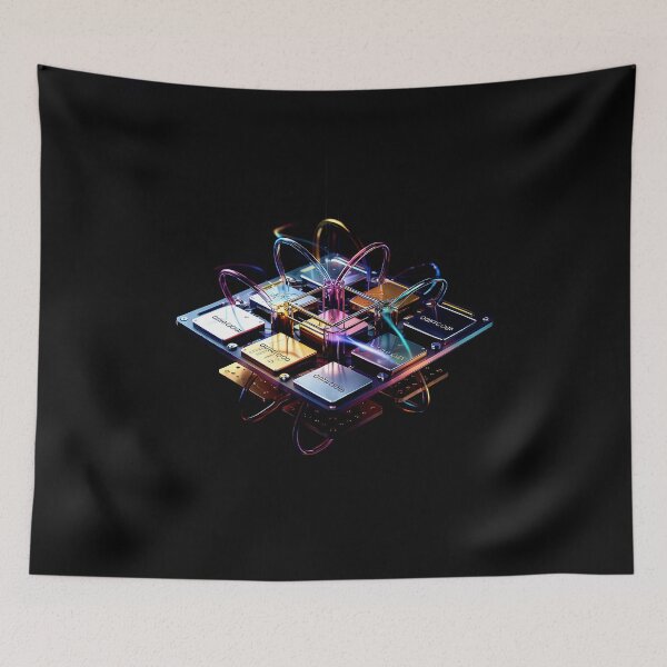Item preview, Futuristic Quantum Chip 20-Qubit designed and sold by paulo silveira.