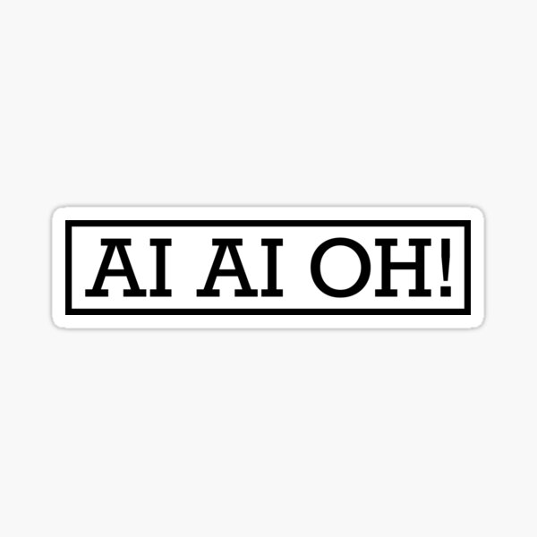 Item preview, AI AI OH! | Funny Artificial Intelligence Wordplay - Black designed and sold by Spaabus.
