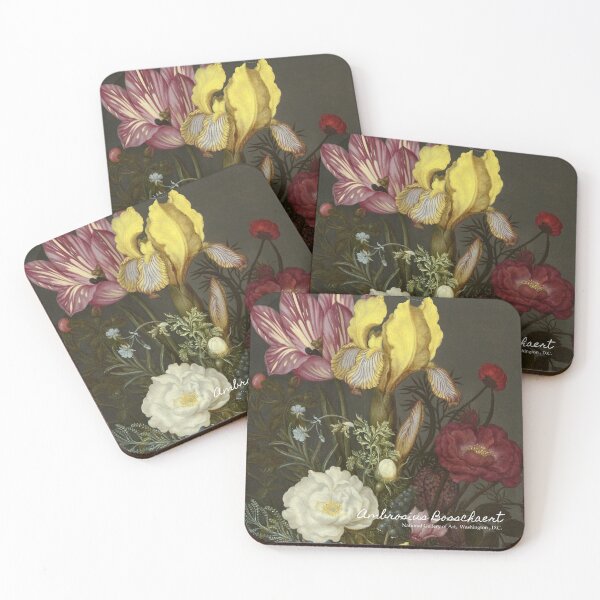 Item preview, Bouquet of Flowers in a Glass Vase, 1621 Ambrosius Bosschaert . National Gallery of Art . Artsy journal . Art stickers . Art mugs . Art tote bags . Art inspired products . Art gifts designed and sold by WeareSublime.