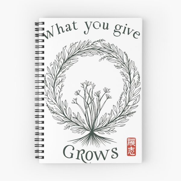 Item preview, "What You Give, Grows" Botanical Minimalist – Plant Lover Gift, Eco-Friendly Floral  designed and sold by 50ファイターJP.