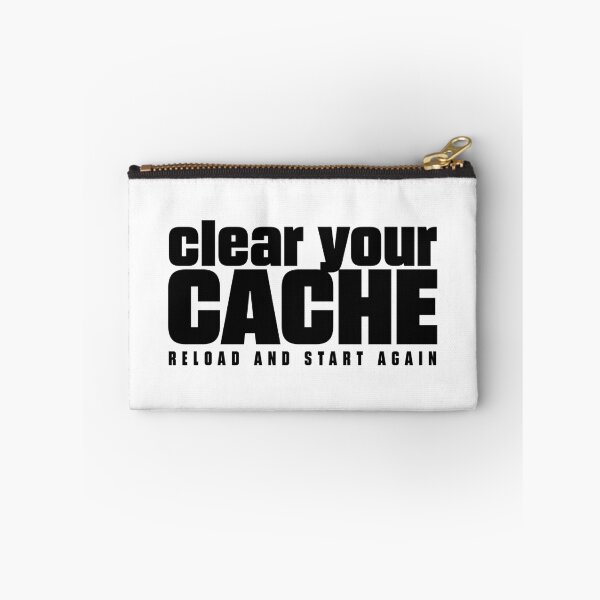 Item preview, Clear Your Cache | Tech Humor Reset Quote - Black designed and sold by Spaabus.