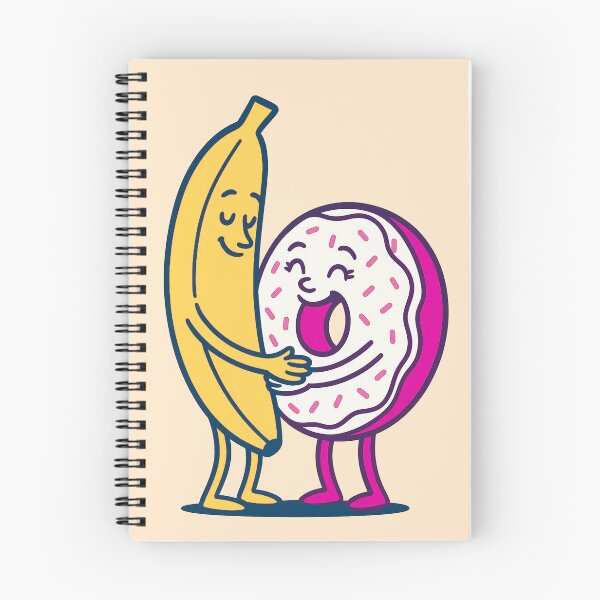 Item preview, Just Chillin' Series: Banana and Donut (Love at First Sight) Version #3C (Yellow, Pink and White) designed and sold by lapart.