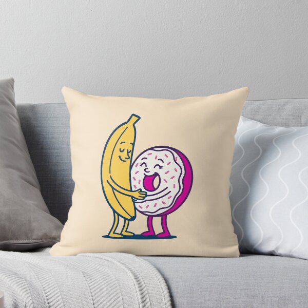 Item preview, Just Chillin' Series: Banana and Donut (Love at First Sight) Version #3C (Yellow, Pink and White) designed and sold by lapart.