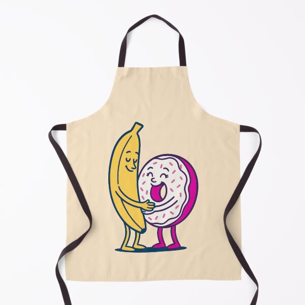 Item preview, Just Chillin' Series: Banana and Donut (Love at First Sight) Version #3C (Yellow, Pink and White) designed and sold by lapart.