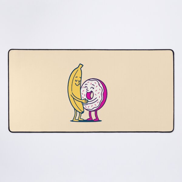 Item preview, Just Chillin' Series: Banana and Donut (Love at First Sight) Version #3C (Yellow, Pink and White) designed and sold by lapart.