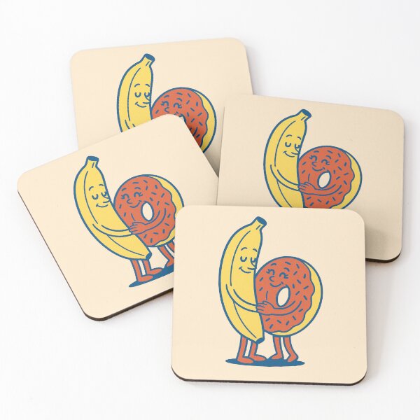 Item preview, Just Chillin' Series: Banana and Donut (Love at First Sight) Version #4 designed and sold by lapart.