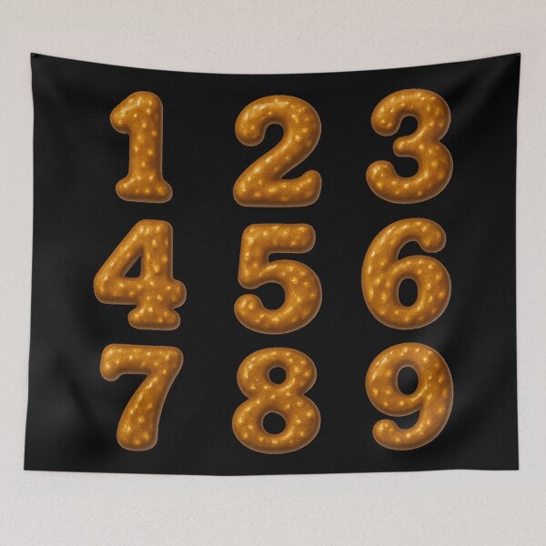 Item preview, Golden Pretzel Number Collection designed and sold by zzz888.