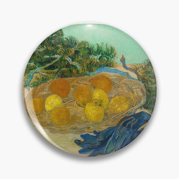 Item preview, Still Life of Oranges and Lemons with Blue Gloves by Vincent van Gogh . National Gallery of Art . Artsy journal . Art stickers . Art mugs . Art tote bags . Art inspired products . Art gifts designed and sold by WeareSublime.