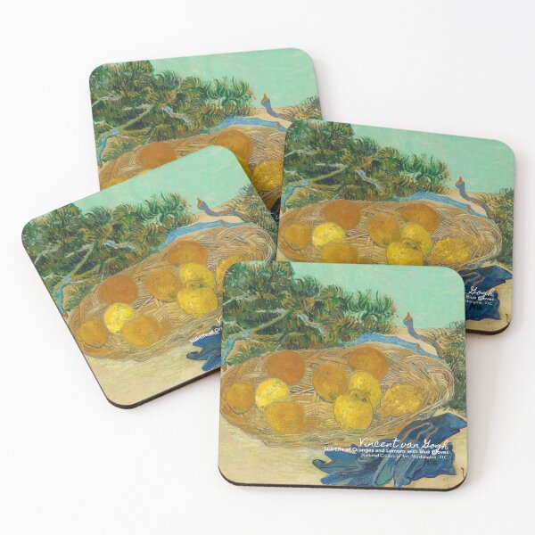 Item preview, Still Life of Oranges and Lemons with Blue Gloves by Vincent van Gogh . National Gallery of Art . Artsy journal . Art stickers . Art mugs . Art tote bags . Art inspired products . Art gifts designed and sold by WeareSublime.