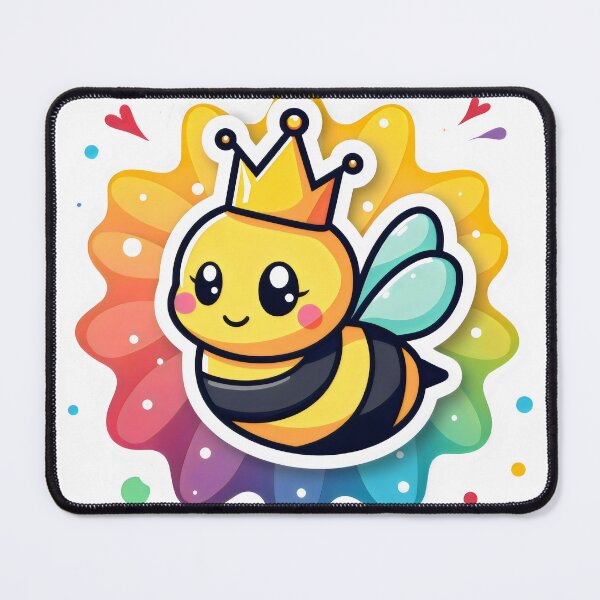 Item preview, Kawaii Bee - Adorable Bumblebee Sticker designed and sold by slickywitty.