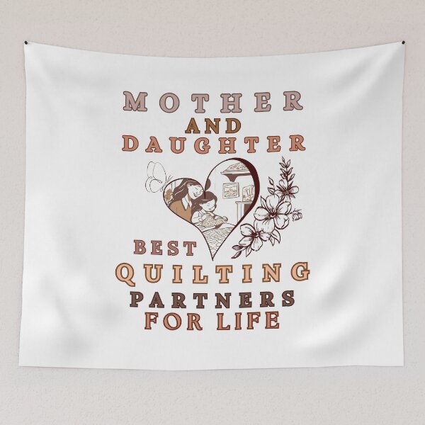 Item preview, Mother and daughter best quilting partner for life  designed and sold by Wiss2Arts.