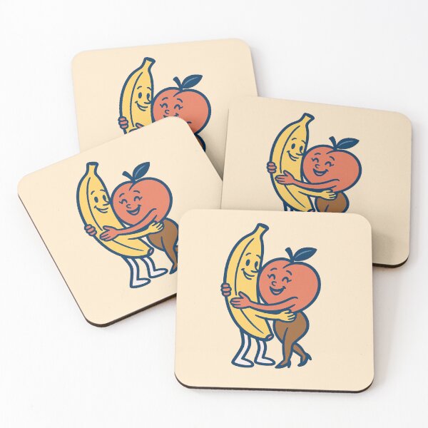 Item preview, Just Chillin' Series: Banana and Peach (Made for Each Other) designed and sold by lapart.