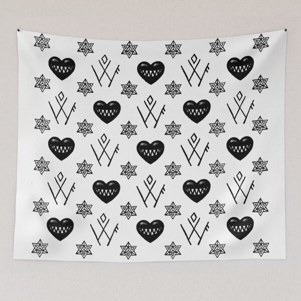 Item preview, BiteCrush Pattern Black designed and sold by wolfclique.