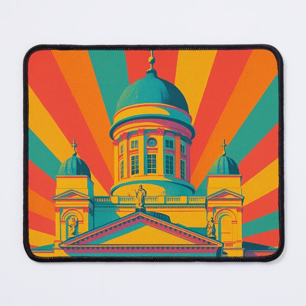Item preview, Digital Retro Pop Art of Helsinki | Vibrant Scandinavian Cityscape | Bold Finnish Design Tribute | Iconic Landmarks in Neon Hues | Playful Nordic Aesthetic designed and sold by PaintedPixels01.
