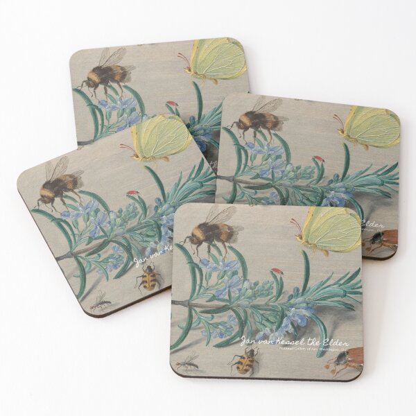 Item preview, Insects and a Sprig of Rosemary by Jan van Kessel the Elder . National Gallery of Art . Artsy journal . Art stickers . Art mugs . Art tote bags . Art inspired products . Art gifts designed and sold by WeareSublime.