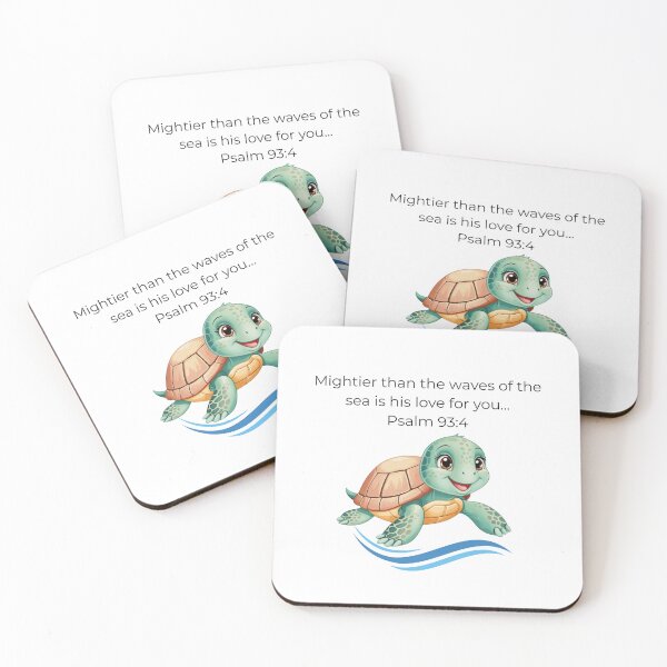 Item preview, Peaceful sea turtle Christian shirt- Psalm 93:4 Inspirational  designed and sold by Jessica Brauer Design's.