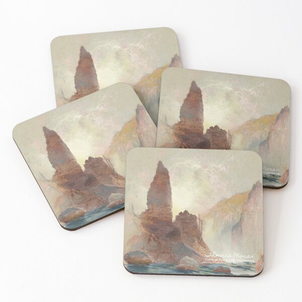 Item preview, Tower at Tower Falls, Yellowstone by Thomas Moran . National Gallery of Art . Artsy journal . Art stickers . Art mugs . Art tote bags . Art inspired products . Art gifts designed and sold by WeareSublime.