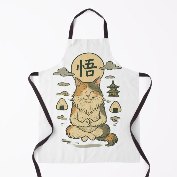 Item preview, Satori Cat – Floating in Zen designed and sold by Kubiru.