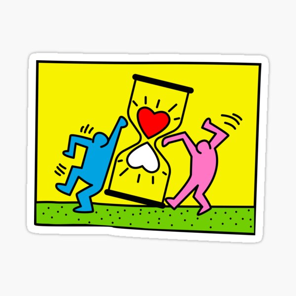 Item preview, Haring’s bold reflection on time. designed and sold by Alberto83aj.