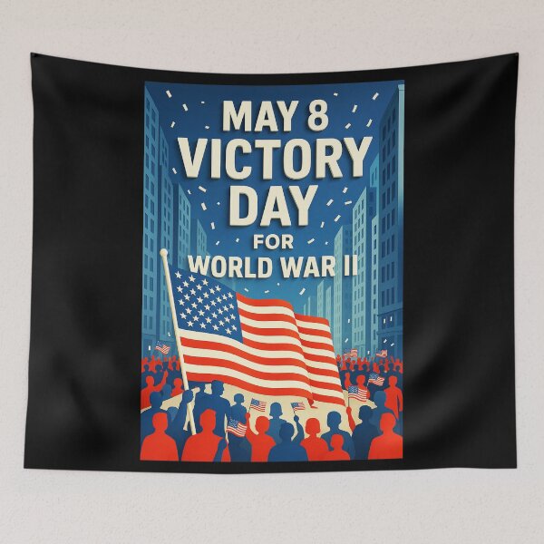 Item preview, Victory Day for World War II – May 8 Ticker Tape Parade Tribute designed and sold by MySheetMusicArt.