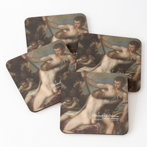 Item preview, Venus and Adonis by Titian . National Gallery of Art . Museum: National Gallery of Art . Artsy journals. Art stickers . Art mugs . Art tote bags . Art inspired products . Art gifts  designed and sold by WeareSublime.