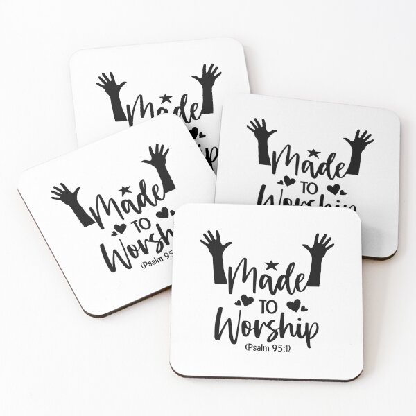 Item preview, Made to Worship – Bold Christian Faith Typography Design designed and sold by Christian1iving.
