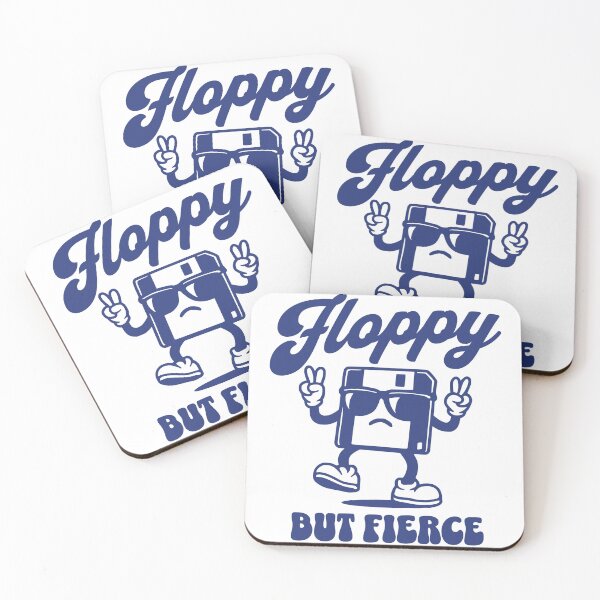 Item preview, Floppy But Fierce – Vintage Floppy Disk & Tech Humor designed and sold by Honominu.