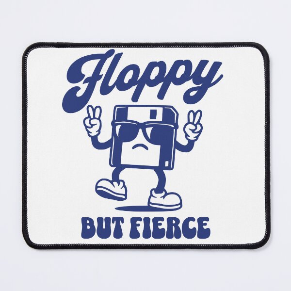 Item preview, Floppy But Fierce – Vintage Floppy Disk & Tech Humor designed and sold by Honominu.