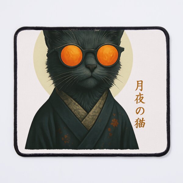 Item preview, Cat Wearing Kimono Japanese Art Kanji Japanese Cat designed and sold by cawtoon.