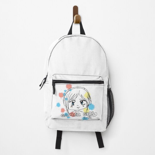 Item preview, Gamer Girl – Anime Style with Color Splashes designed and sold by Duh-Artes.