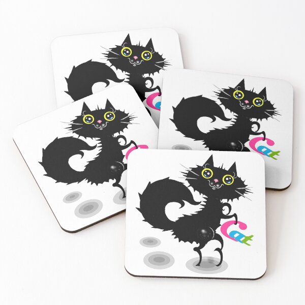 Item preview, Charming black cat  designed and sold by Shirley cute art .