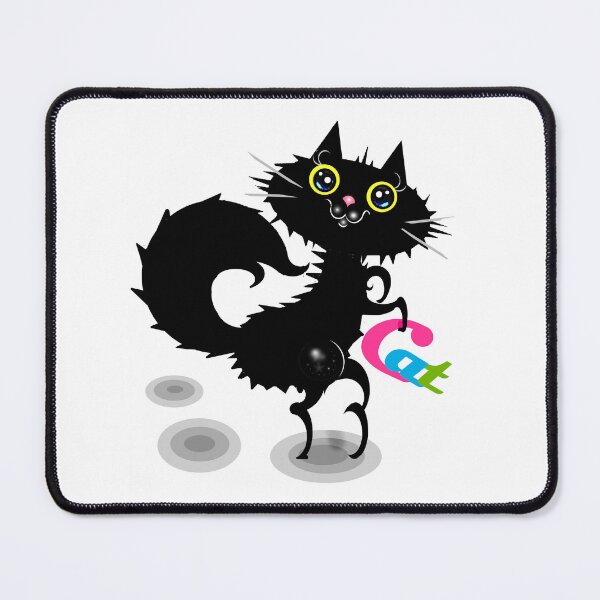 Item preview, Charming black cat designed and sold by Shirley cute art .