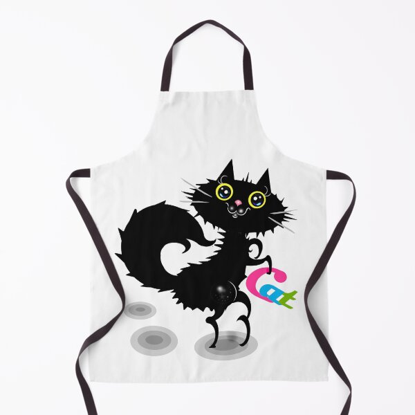 Item preview, Charming black cat designed and sold by Shirley cute art .