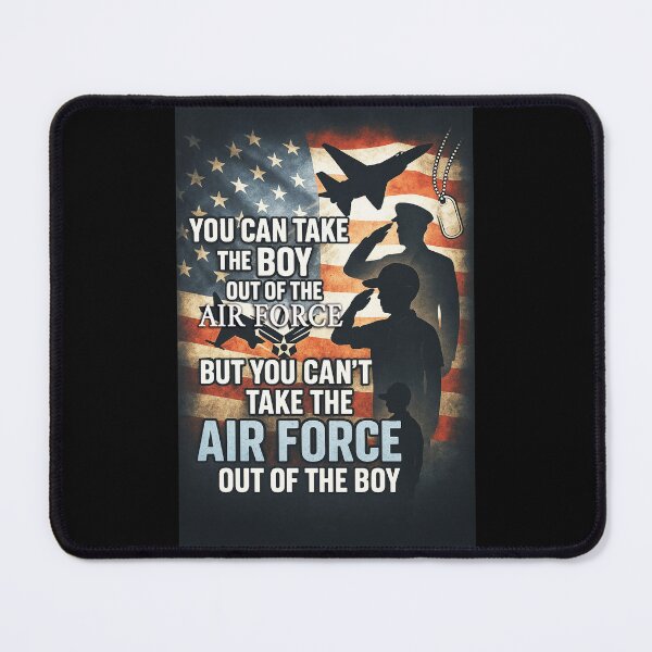 Item preview, You Can Take the Boy Out of the Air Force – Patriotic Military Art designed and sold by MySheetMusicArt.