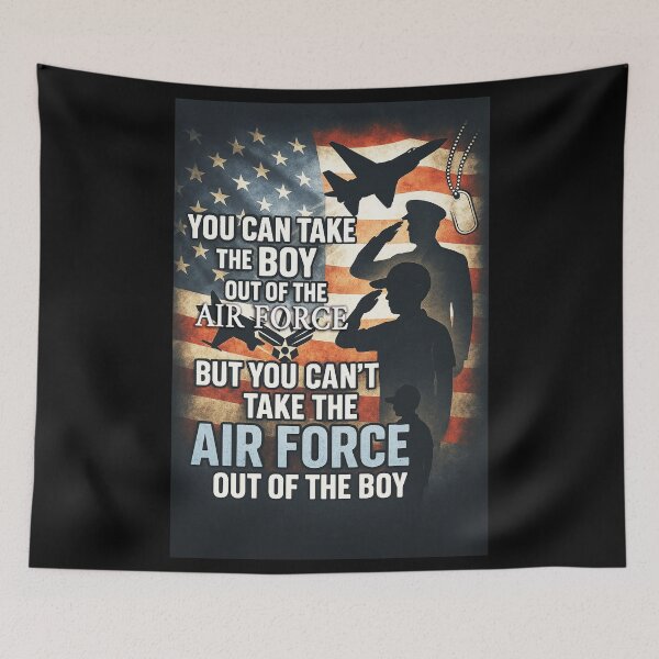 Item preview, You Can Take the Boy Out of the Air Force – Patriotic Military Art designed and sold by MySheetMusicArt.